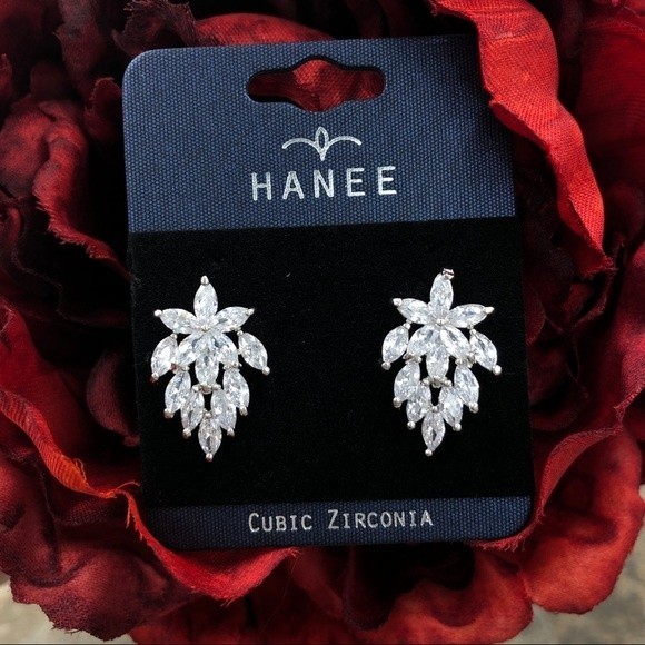🌼 Shooting Star Cubic Zirconia Earrings - Picture 1 of 3